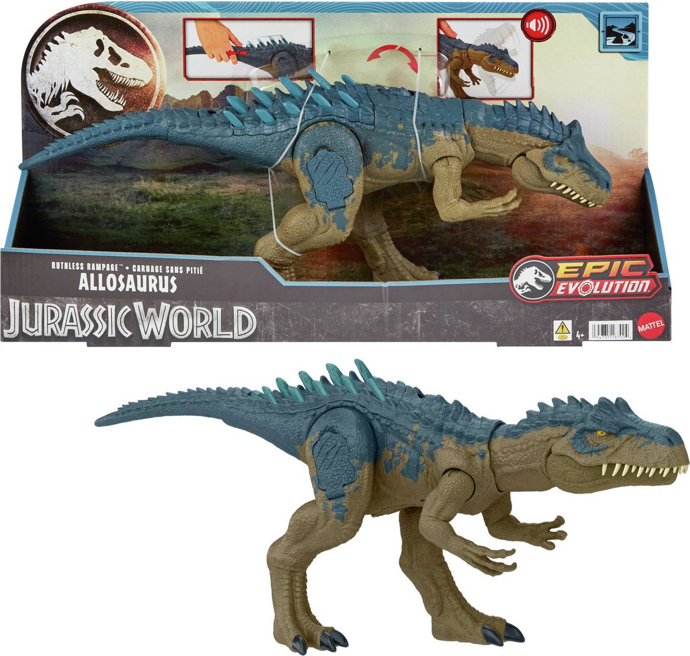 Jurassic World Ruthless Rampagin Allosaurus Dinosaur