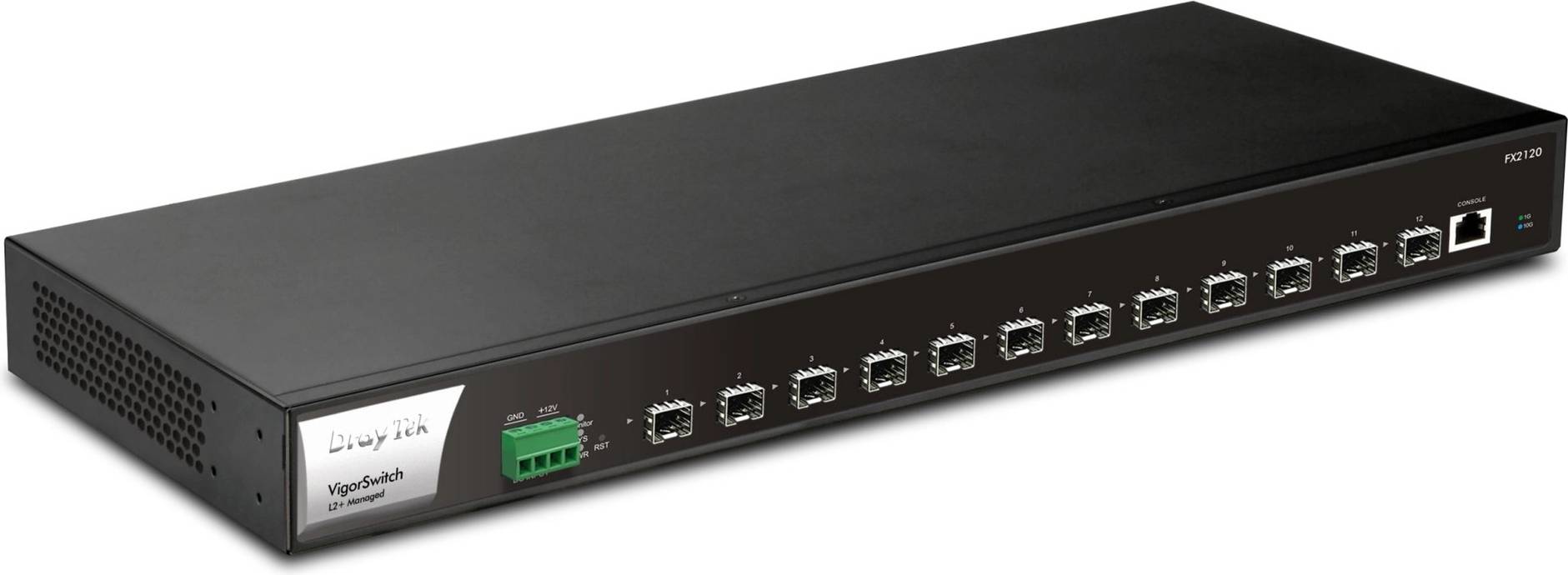 Draytek 12 10Gbps SFP+ ports.