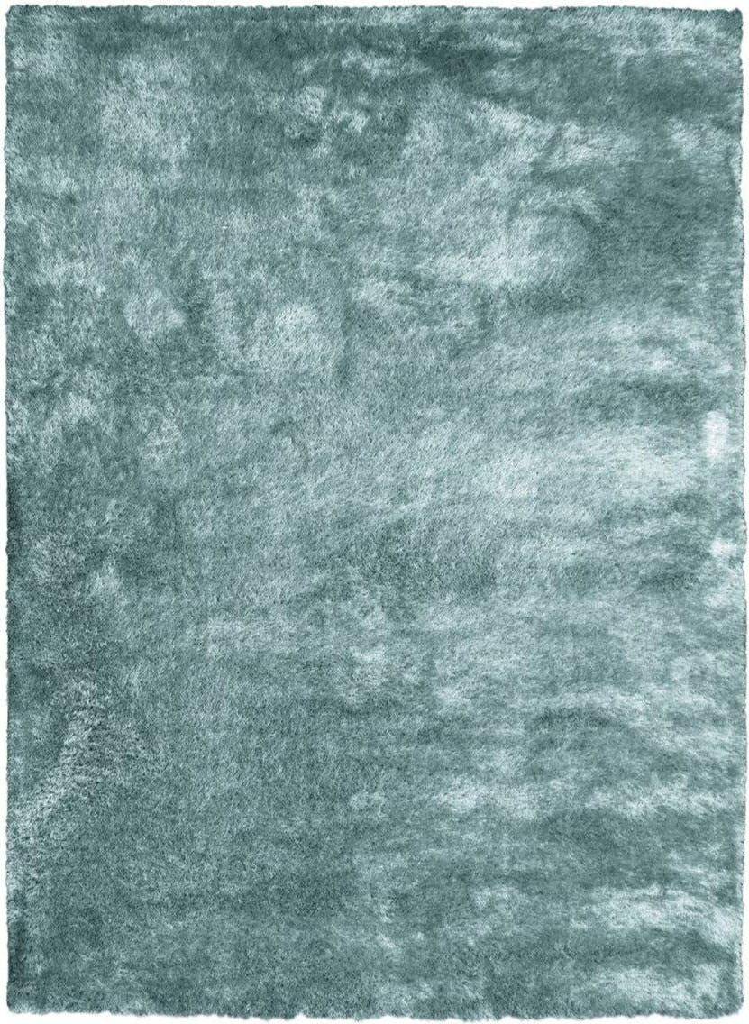 THE RUGS Shimmer Collection Supersoft Shaggy Blue