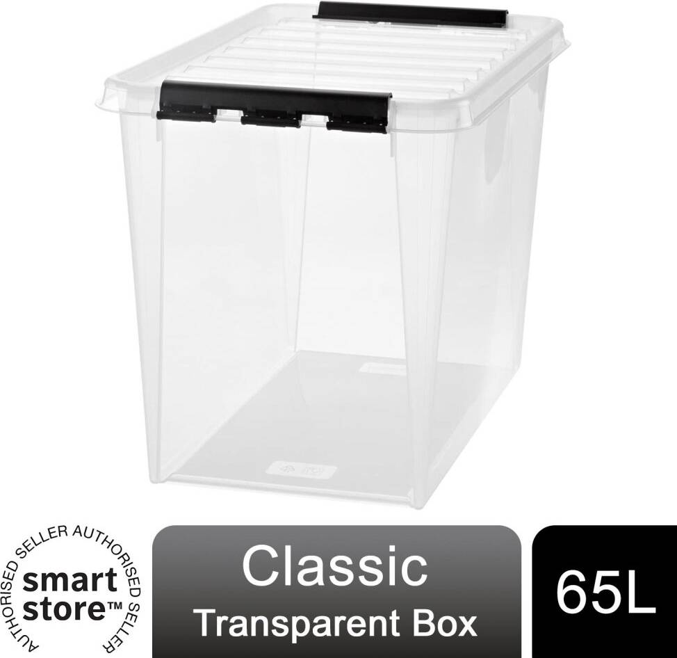 SmartStore Classic Polypropylene Transparent Storage Box 6pcs