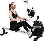 Rower Panana Foldable Rowing Machine with LCD Display and Adjustable Resistance
