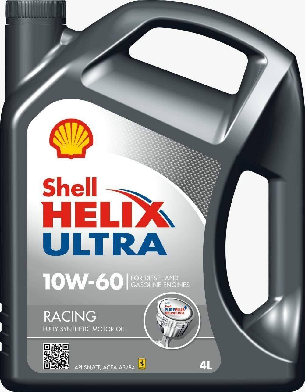 Shell helix ultra Shell Helix Ultra Racing 10W60 4L Engine Motor Oil 4L