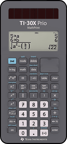 Texas instruments ti Texas Instruments Skolekalkulator TI-30 X Prio Mathprint 30XPRIO/FC