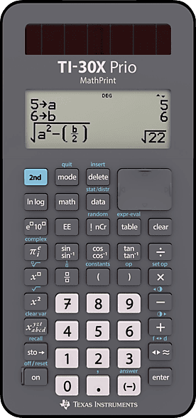 Ti calculator Texas Instruments TI-30X Prio MathPrint CAS Calculator Black Display