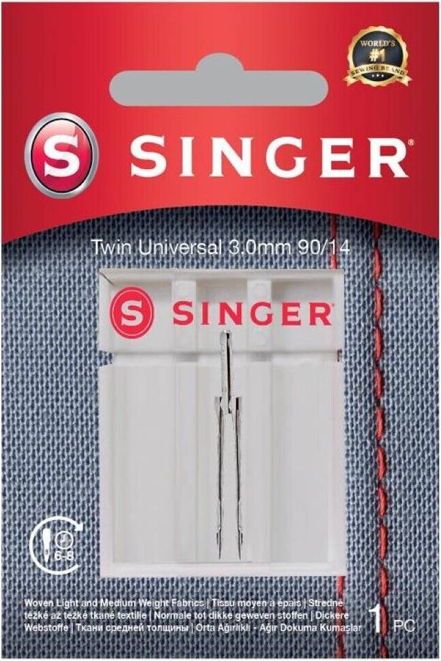 Singer Twin Universal 3mm Sewing Machine Needle