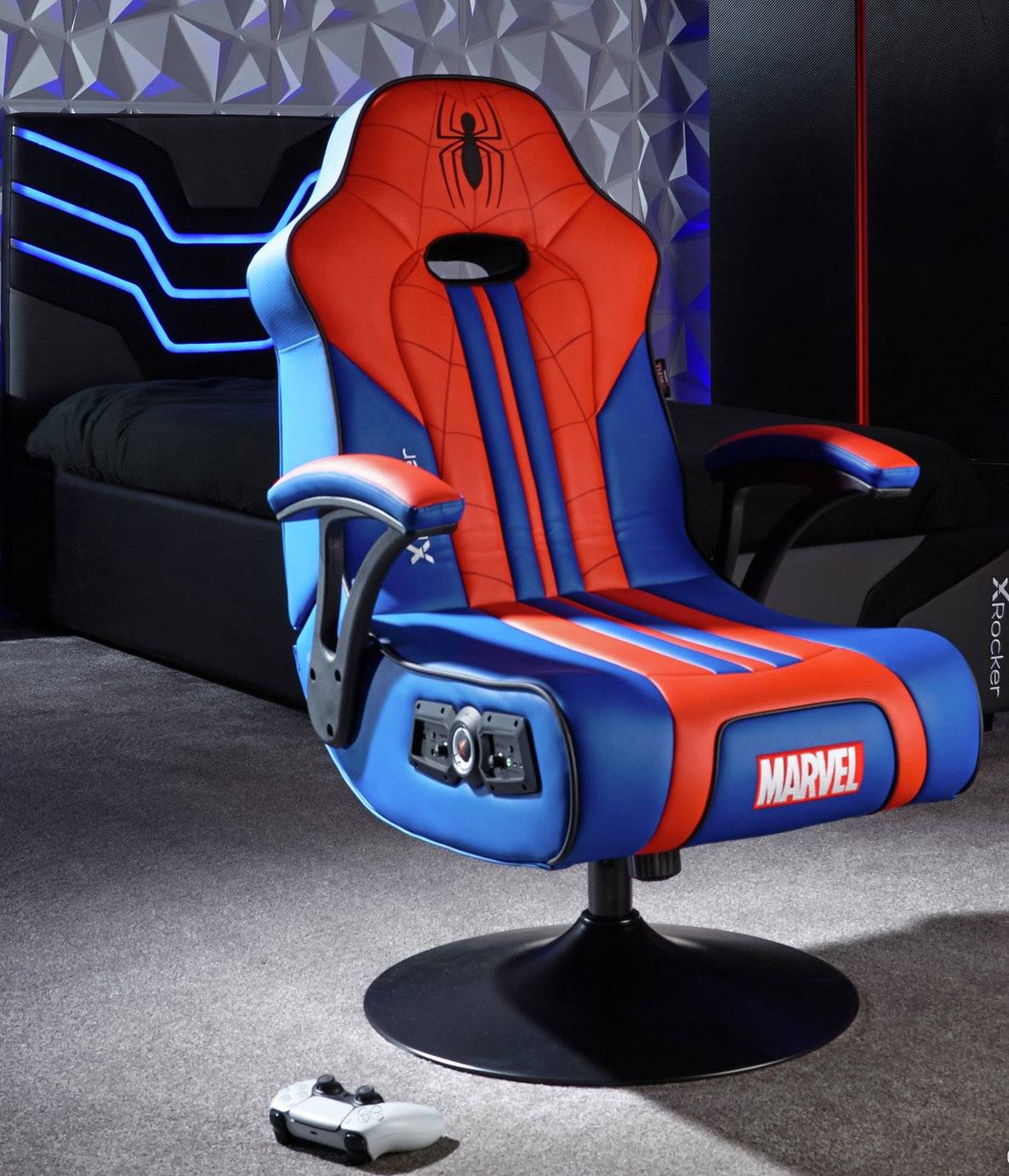 X-Rocker Elite 2.1 Audio Gaming Chair Marvel Spider-Man