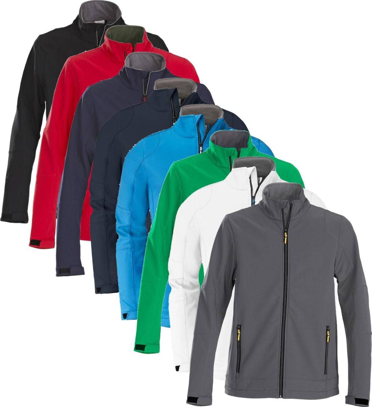 Sharp Printer Trial Softshell Jacket - Ocean Blue