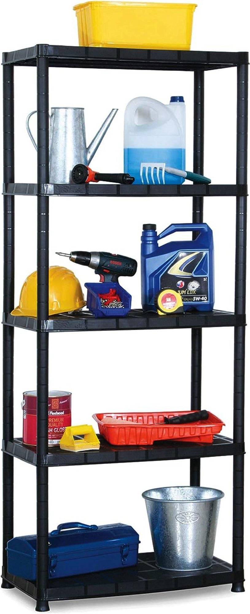 Gr8 Home Black 5 Shelving System