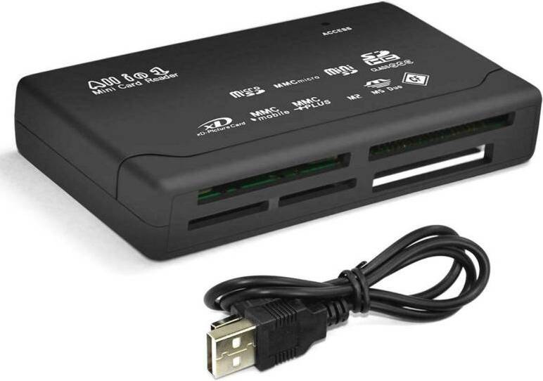 BOSHENG All In One 1 Memory Card Reader USB External SD SDHC Mini Micro M2 MMC XD CF
