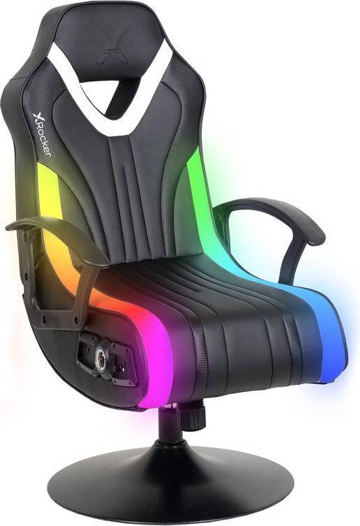 Gamer lænestol X-Rocker Fury 2.1 RGB Gaming Lænestol - Sort/Hvid