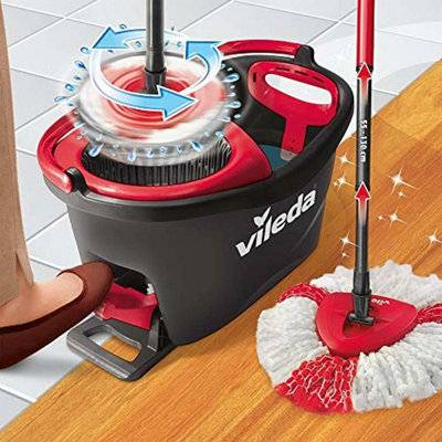 Vileda turbo mop Vileda Turbo 2 In 1 Microfibre Mop & Bucket Set