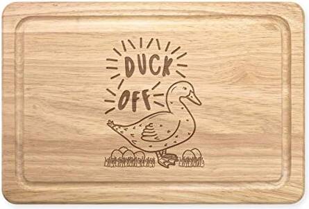 Wooden chopping board Gift Base Duck Off Rectangular Wooden Chopping Board