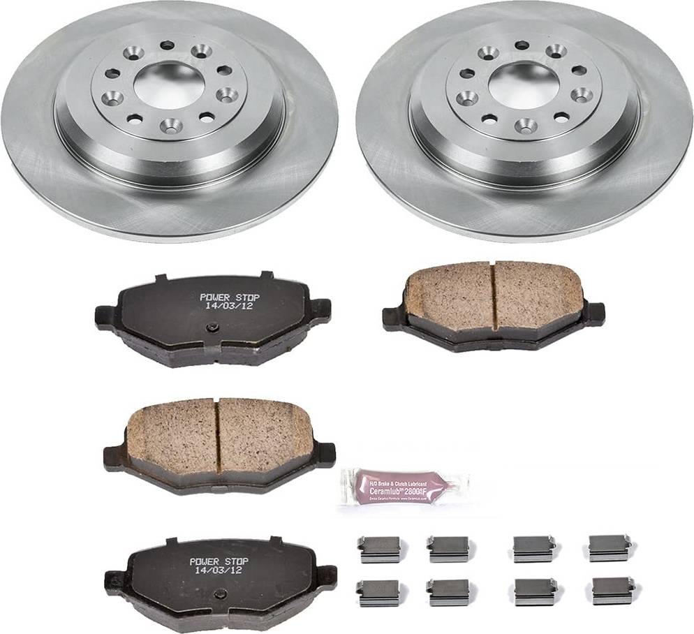 Brake and rotor kit Power Stop Rear KOE4744 Brake Pad Rotor Kit
