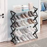 Multi rack LivingAndHome Foldable Multi-Tier Shoe Rack