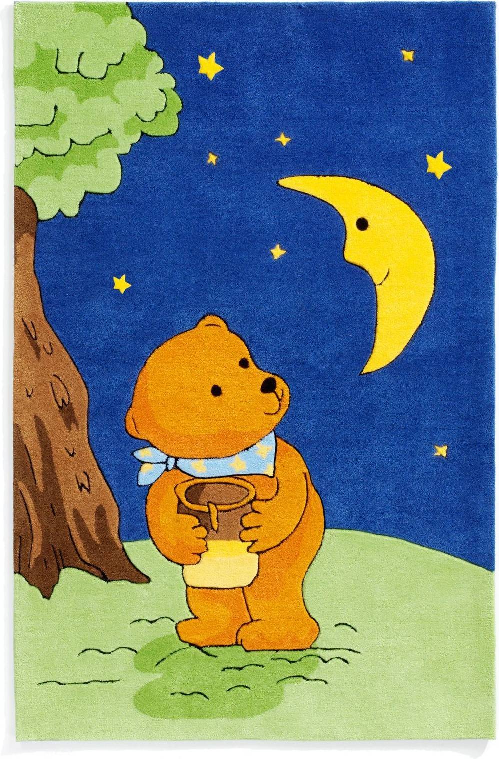 Moonbear Blue Rug Rectangle 110 x 170 cm