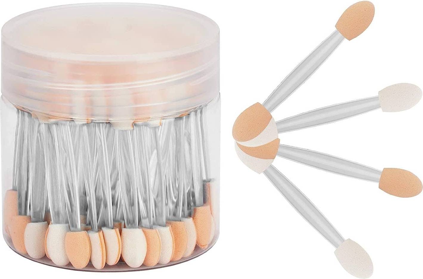 Shein Eyeshadow Applicators With Container - 30pcs