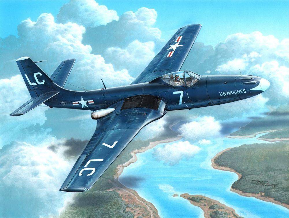 FH-1 Phantom Marines First Jet 1:72 Aircraft Model Kit