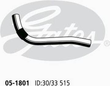 Gates 05-1801 Radiator Hose