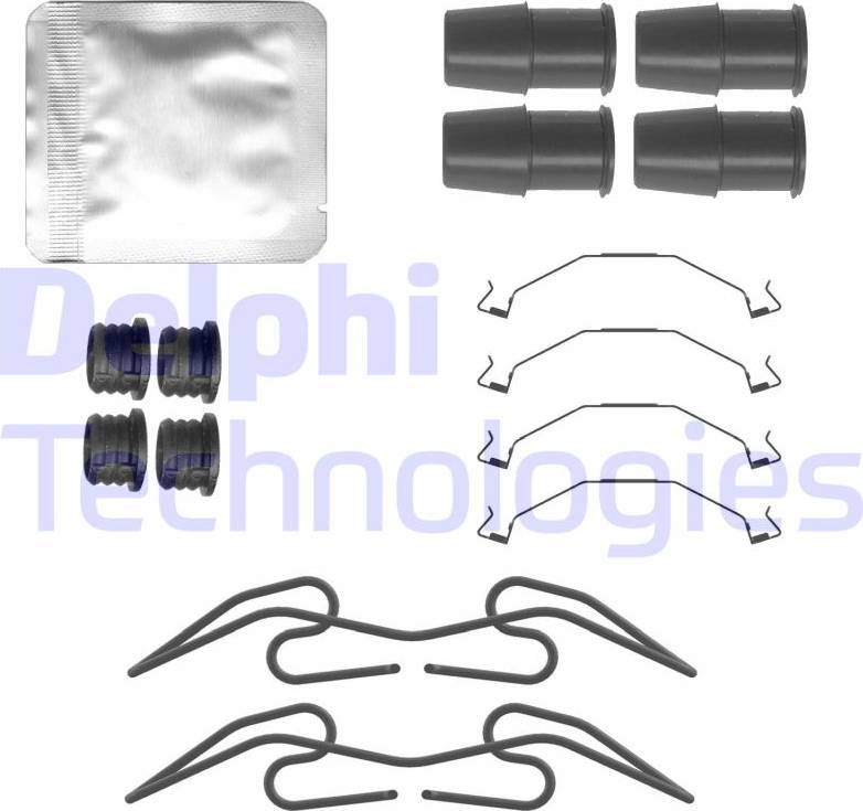 Delphi Disc Brake Pad Accessory Kit LX0783