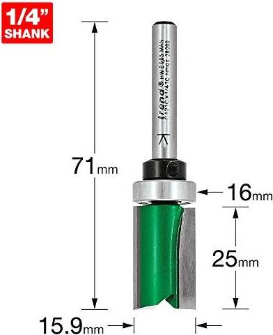 Trend 1/4 Router Cutter 15.9mm C121CX1/4TC