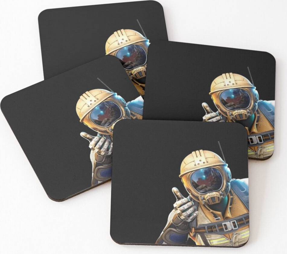 Satisfactory WHIBOS Satisfactory Engineer Set Coaster 4pcs
