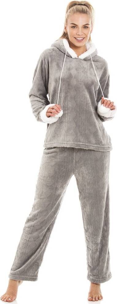Supersoft Hooded Pyjama Set - Grey
