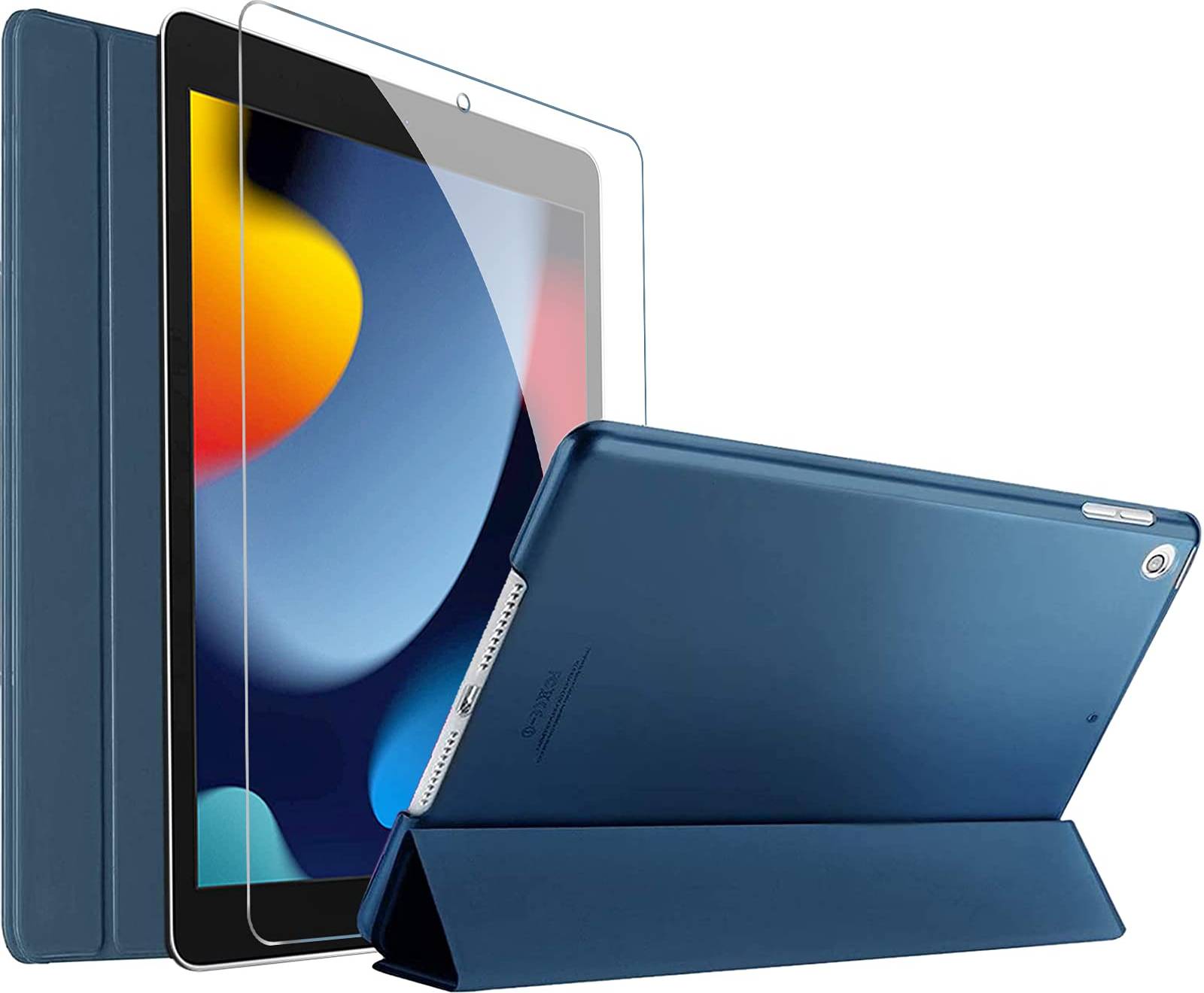 Procase iPad 10.2 Inch 9th Gen Case Tempered Glass Screen Protector