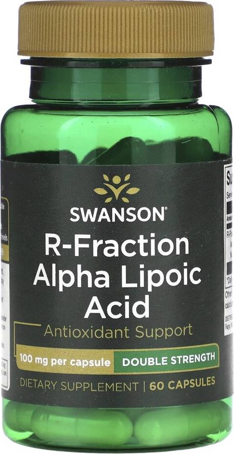 Swanson R-Fraction Alpha Lipoic Acid, Double Strength 60 pcs