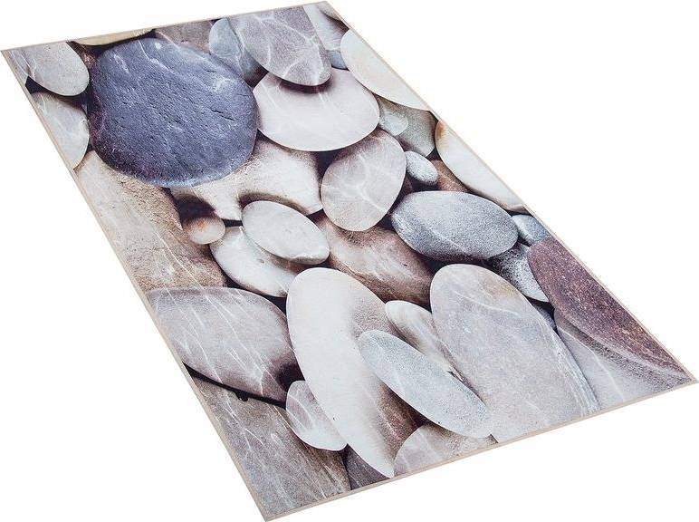 Beliani Rug 80 Pebble Print Grey, Multicolour cm