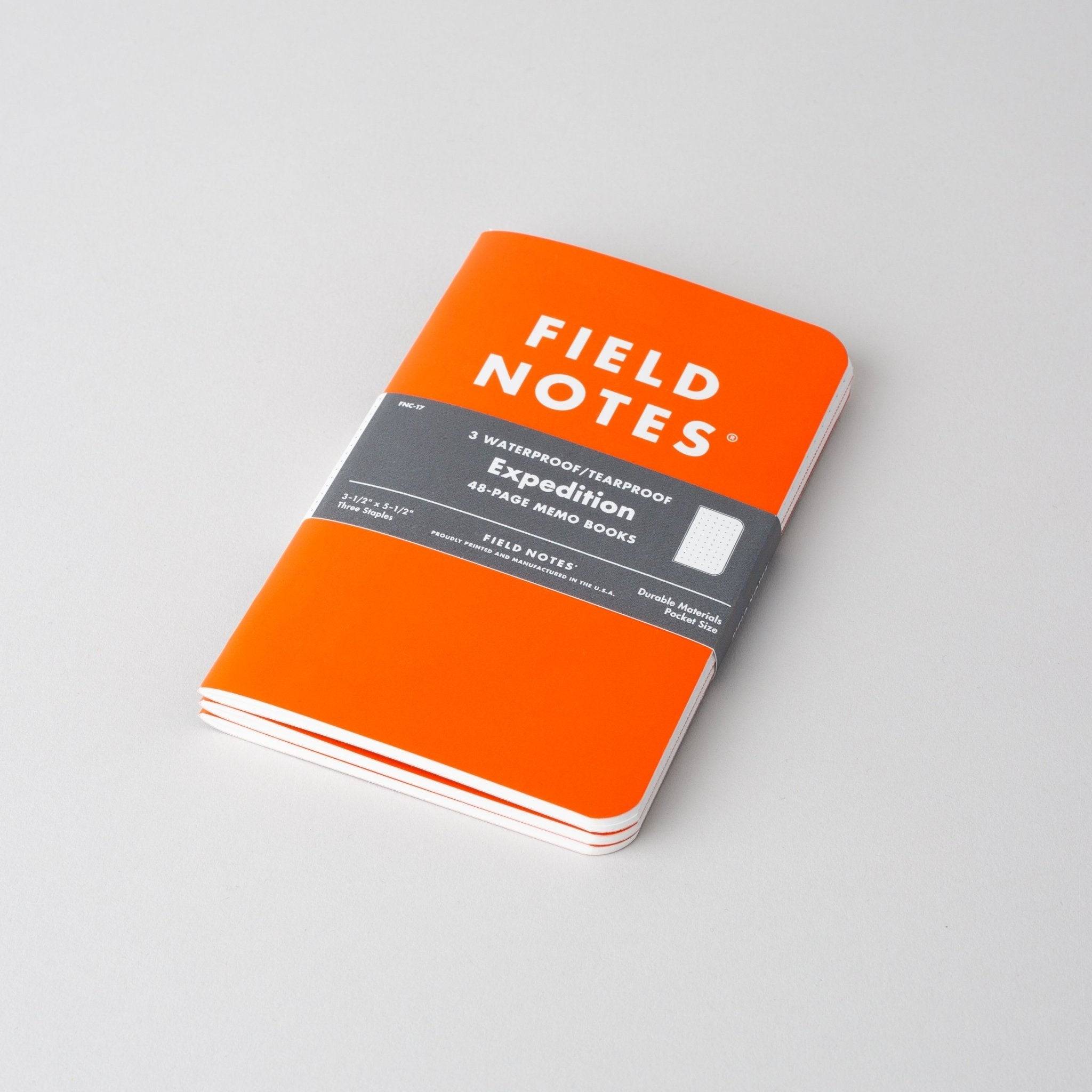 Field Notes Field Notes Memo Book Expedition 3-pack