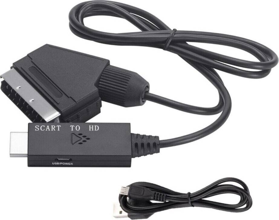 Scart hdmi converter Eallc SCART To Cable Video Adapter SCART To HDMI Converter SCART