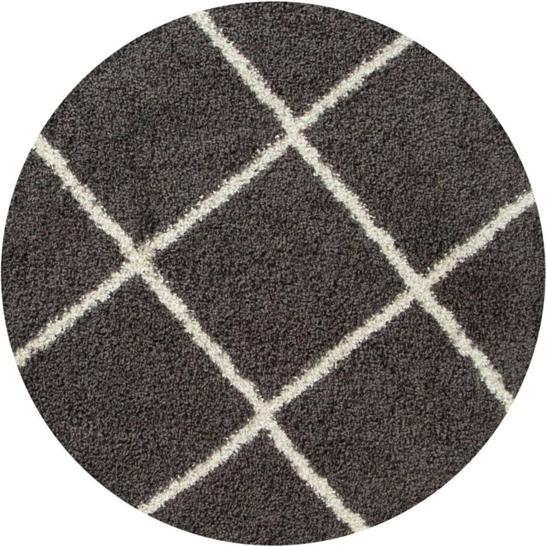 THE RUGS Myshaggy Collection Diamond In Grey