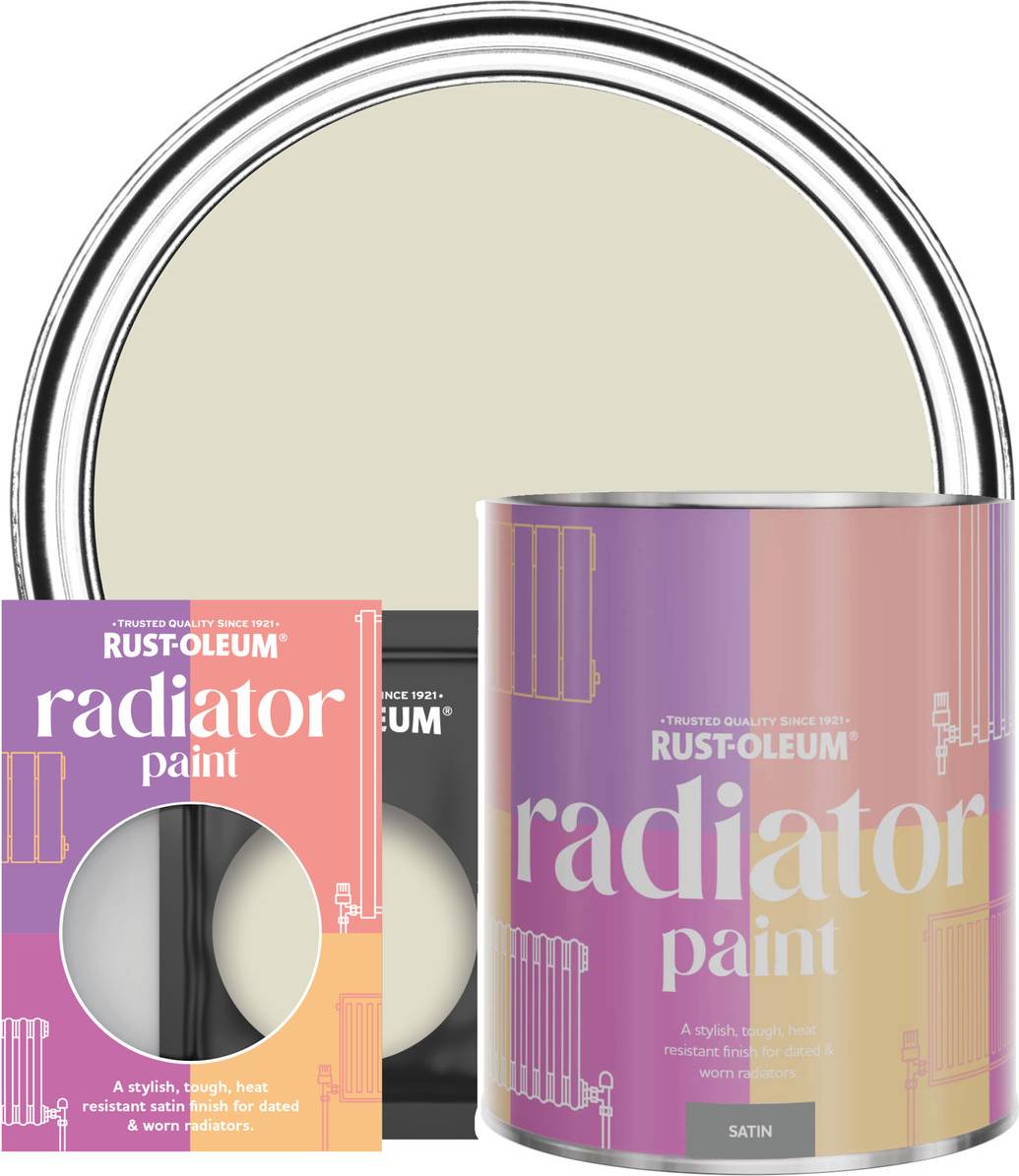 Rust-Oleum Radiator Paint, Satin Finish Relaxed Oats Radiator Paint 0.75L