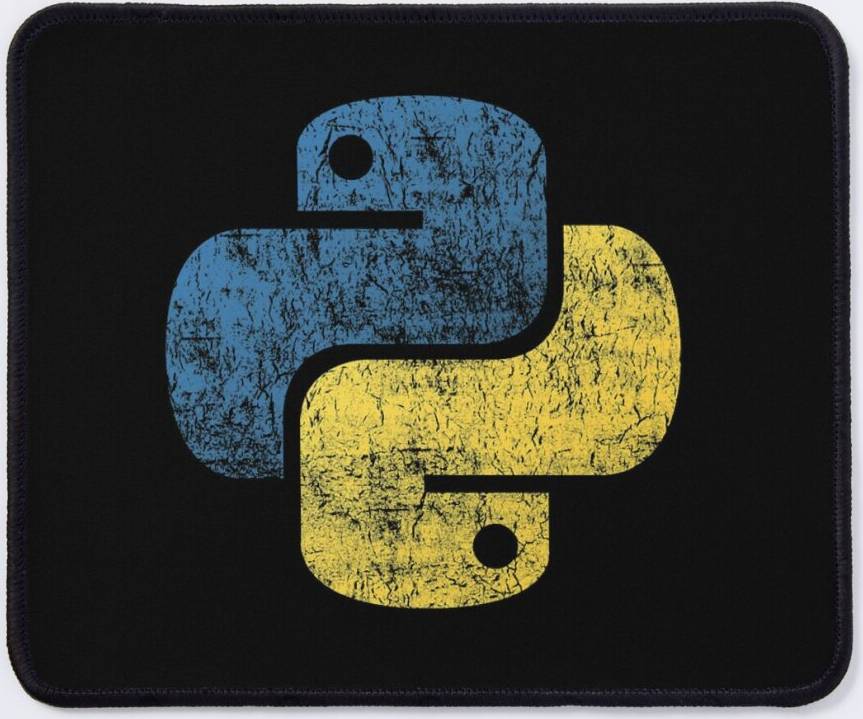 BearLad Mouse Pad Python Logo Programming Language