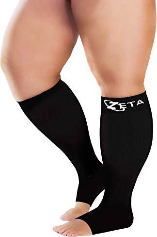 Wear Plus Size Support Open Toe Socks