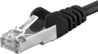 PremiumCord patchkabel CAT6a S-FTP, RJ45-RJ45, AWG 26/7 3m, cerná