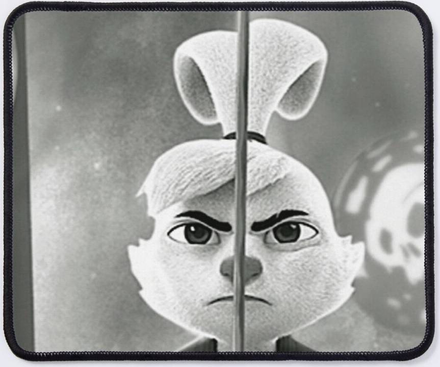 BearLad Mouse Pad Samurai Rabbit II 11.8 9.8