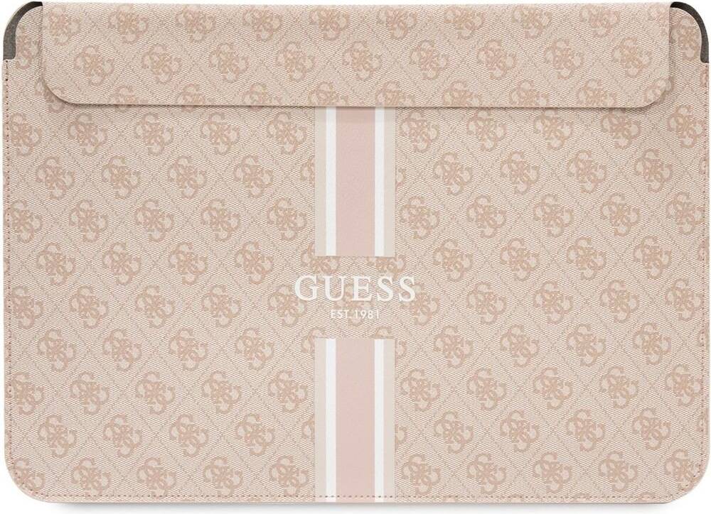 Guess Printed Stripes Datafodral 16 Rosa