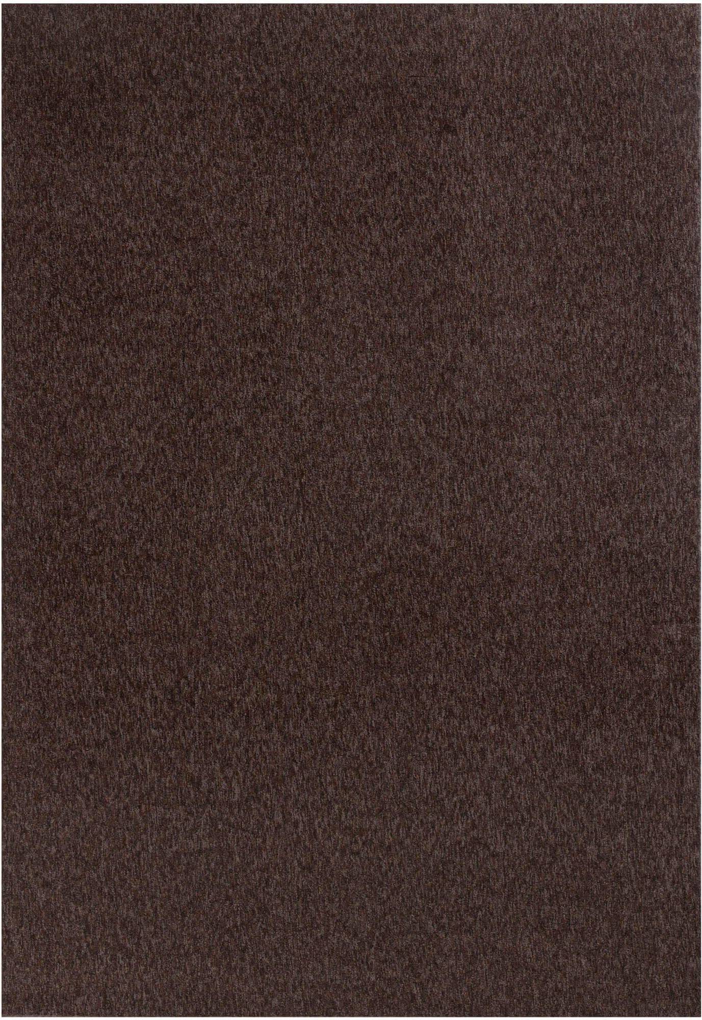 THE RUGS Flex Collection Low Pile Solid Brown