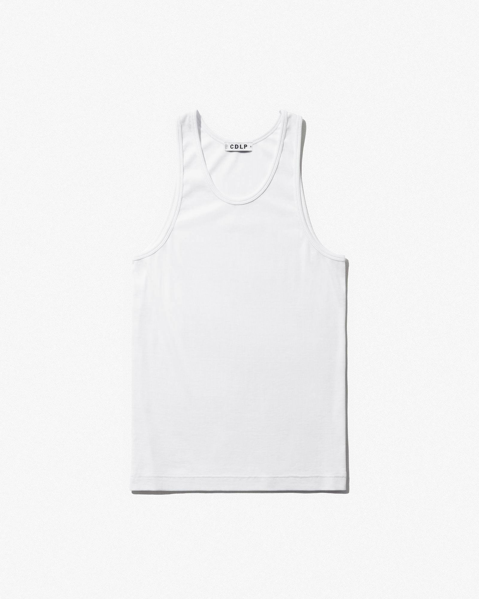 CDLP Rib Tank Top White