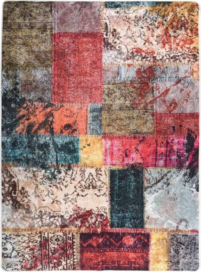 vidaXL Patchwork Rug 150x230 cm Multicolour