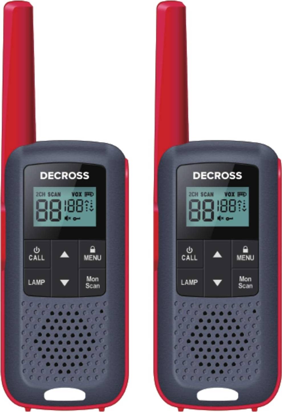 DC63 Rot 2er-Set PMR Handheld Transceiver