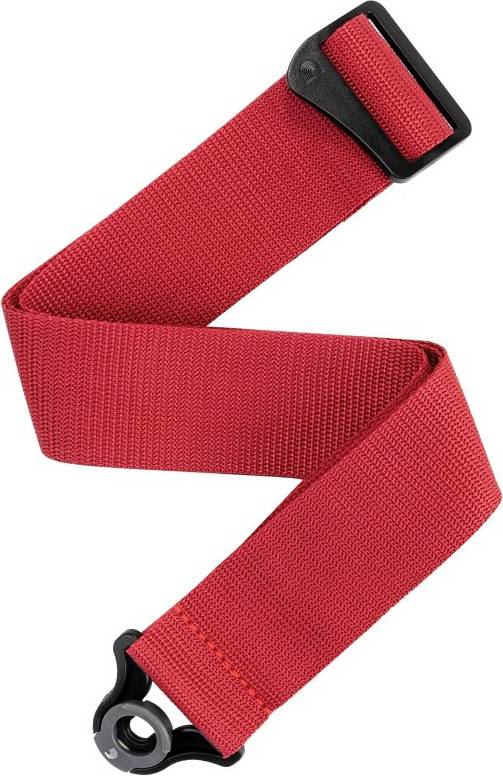 D'Addario Auto Lock Polypro Guitar Strap, Red