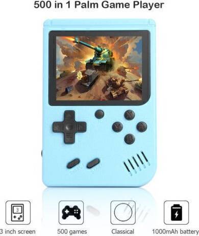 Classic Handheld Game Console - Blue