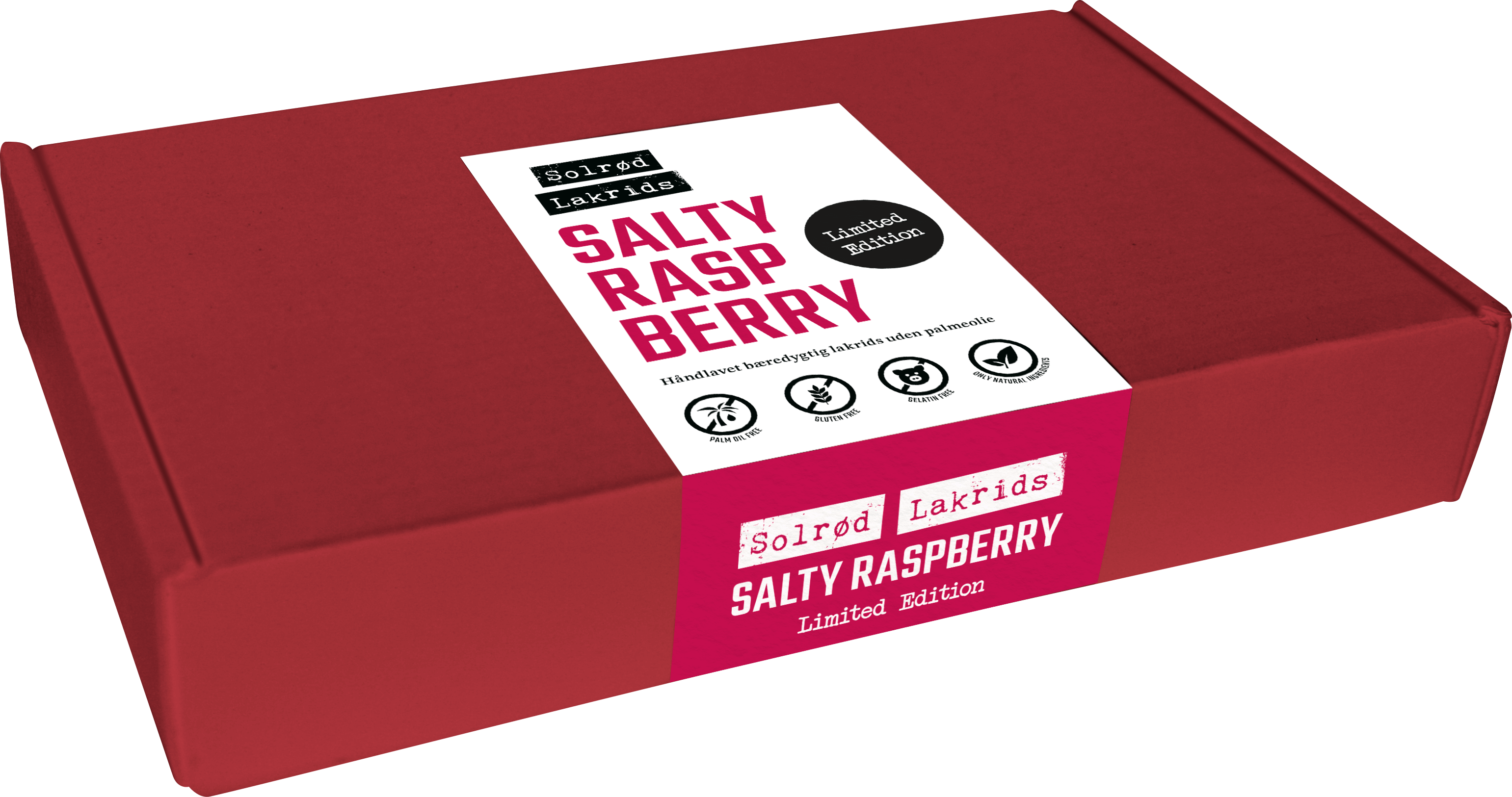 Solrød Lakrids Salty Raspberry 160g
