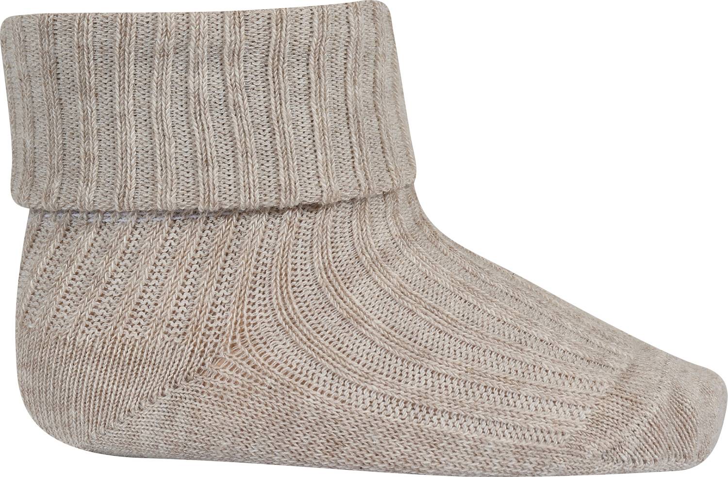 mp Denmark Rib Strumpor - Beige Melange