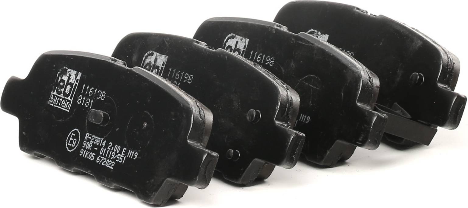 FEBI BILSTEIN Brake Pad Set 116198 Rear Axle