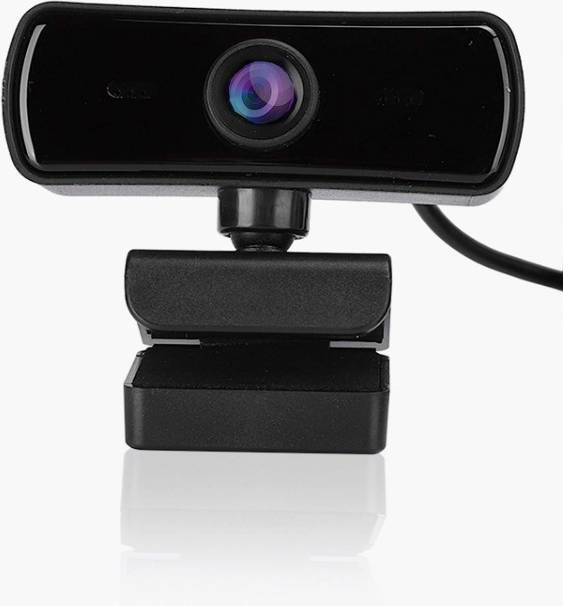Chronus HD Business Webcam, 360 Rotation USB Camera with Microphone, Auto Focus Computer Camera For Network TeachingBlack
