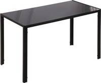 Homcom Black Rectangular 4 Seater Dining Table