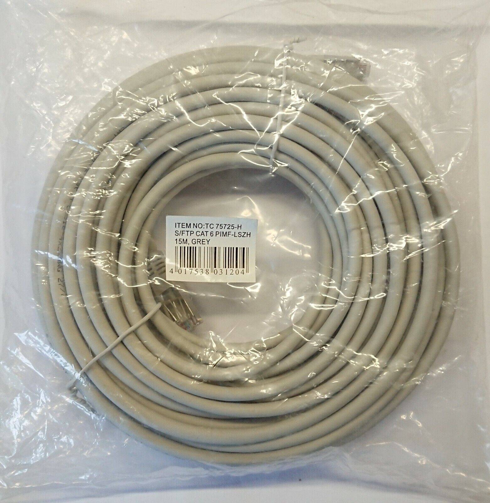 Cordon Réseau Rj45 Cat6 Blindé Sftp 15 M